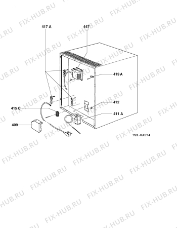 Взрыв-схема холодильника Electrolux RH252LDG - Схема узла Armature/fitting